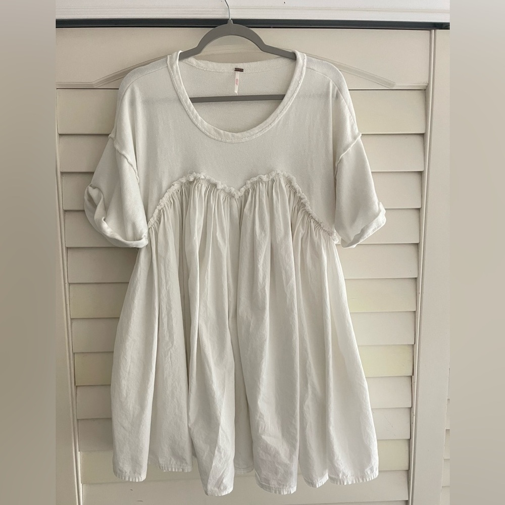 Free People Ivory Mini Catalina Dress